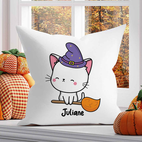 Bedrucktes Kissen mit Motiv Halloween Tiere
