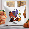Bedrucktes Kissen mit Motiv Halloween Tiere