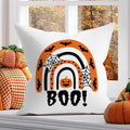 Bedrucktes Kissen mit Motiv Halloween Regenbogen