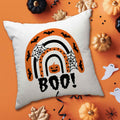 Bedrucktes Kissen mit Motiv Halloween Regenbogen