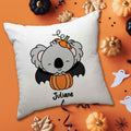 Bedrucktes Kissen mit Motiv Halloween Tiere
