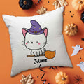 Bedrucktes Kissen mit Motiv Halloween Tiere
