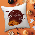 Bedrucktes Kissen mit Motiv Halloween Kürbis