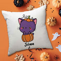 Bedrucktes Kissen mit Motiv Halloween Tiere