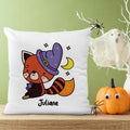 Bedrucktes Kissen mit Motiv Halloween Tiere