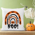 Bedrucktes Kissen mit Motiv Halloween Regenbogen