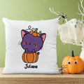 Bedrucktes Kissen mit Motiv Halloween Tiere