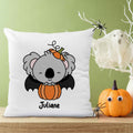 Bedrucktes Kissen mit Motiv Halloween Tiere