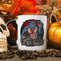 Bedruckte Tasse mit Motiv im Halloween Werwolf Design