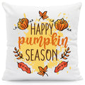 Bedrucktes Kissen mit Spruch Happy Pumpkin Season