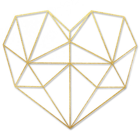 Origami 3D Herz aus Holz -