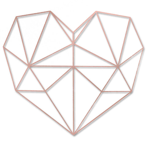 Origami 3D Herz aus Holz -
