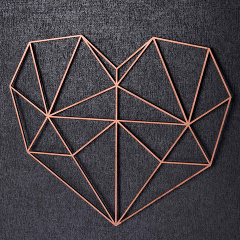 Origami 3D Herz aus Holz -