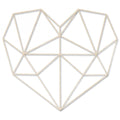 Origami 3D Herz aus Holz -