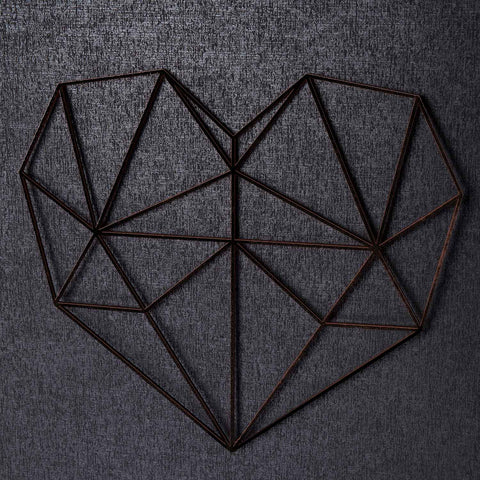 Origami 3D Herz aus Holz -