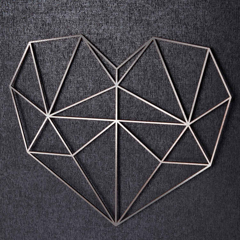 Origami 3D Herz aus Holz -