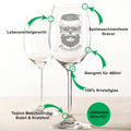 Leonardo Weinglas "Hipster" mit Namen Gravur