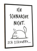 Holzschild mit Spruch Ich schnarche nicht