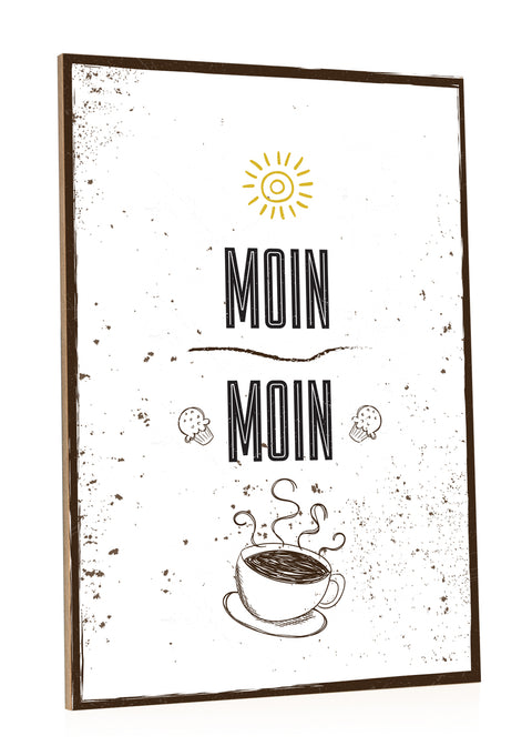 Holzschild Moin Moin
