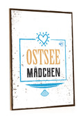 Holzschild Ostsee Mädchen