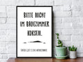 Holzschild Bitte nicht im Badezimmer koksen