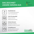 Kleine Kerze "Geburtstagsdino" mit Namen und Alter zum Kindergeburtstag