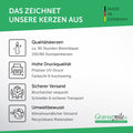 Große Kerze "My first Year" mit Wunschtext zum ersten Geburtstag