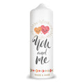 Große Kerze "You and Me" mit Namen für Paare