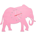 Kinder Wanduhren Elefant Rosa
