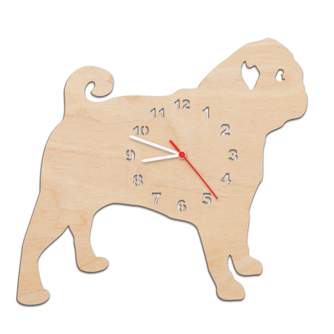 Kinder Wanduhr im Hunde Design