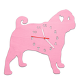 Kinder Wanduhr im Hunde Design