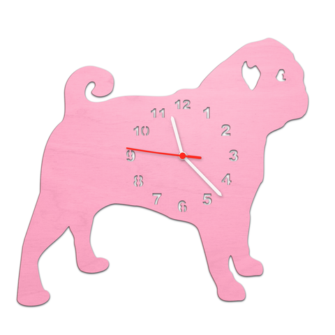 Kinder Wanduhr im Hunde Design
