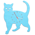 Kinder Wanduhren Katzen Baby Blau