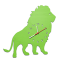 Kinder Wanduhr Löwe Grün