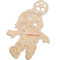Kinder Wanduhr im Fußballer Design