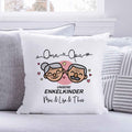 Bedrucktes Kissen mit Motiv "Oma & Opa Enkelkind" mit Wunschnamen