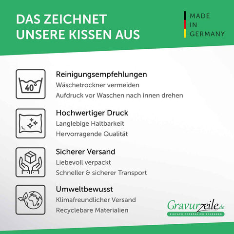 Bedrucktes Kissen zur Taufe mit Motiv "Lebensbaum"