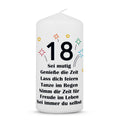 Kleine Geburtstagskerze "18 Jahre Geburtstag"