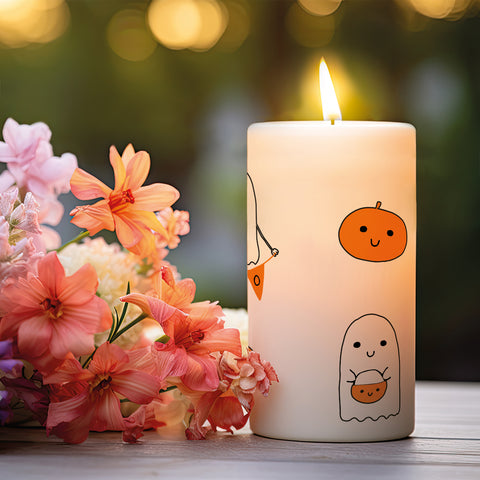 Kleine Kerze "Halloween Geist"