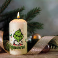 Kleine Kerze "Grinch" mit eigenem Namen