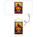 Kleine Kerze "Halloween Rabe Kürbis"