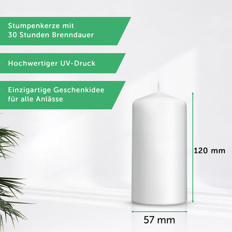 Kleine Geburtstagskerze "18 Jahre Geburtstag"