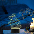 Graviertes Acrylglas  im Drache Design mit LED-Sockel