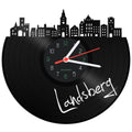 Schallplattenuhr Skyline Landsberg