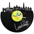 Schallplattenuhr Skyline Landshut