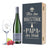 Farbe Geschenkset: Weinflasche & Holzkiste