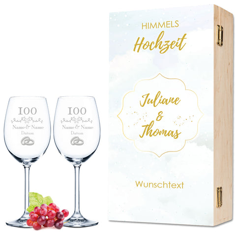 Leonardo Weingläser im "Himmelshochzeit - 100 Jahre" Design als Set