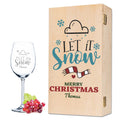 Leonardo Weinglas mit Gravur - "Let it Snow Wolke"