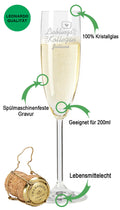 Leonardo Sektglas mit Gravur "Lieblings Kollegin"