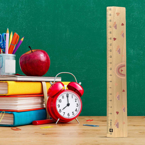 Lineal zur Einschulung im Regenbogen Design für Kinder aus Holz